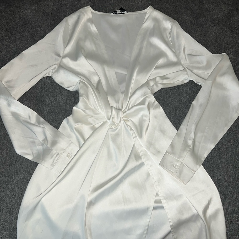White Satin dress